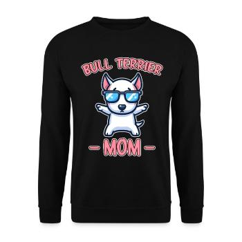 Bullterrier Spruch Lustiges Bullterrier Geschenk - Unisex Pullover - Schwarz - Vorne - Alina (178cm) & Michal (187cm)