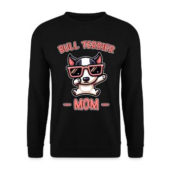 Bullterrier Spruch Lustiges Bullterrier Geschenk - Unisex Pullover - Schwarz - Vorne - Alina (178cm) & Michal (187cm)