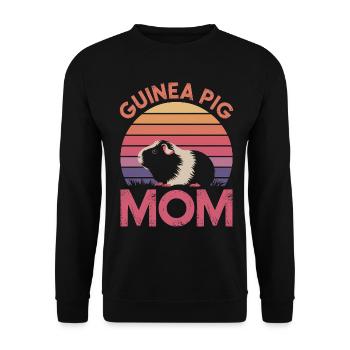 Dicton de cochon d’Inde, Cadeau de cochon d’Inde - Sweat-shirt Unisexe - noir - Devant - Alina (178cm) & Michal (187cm)
