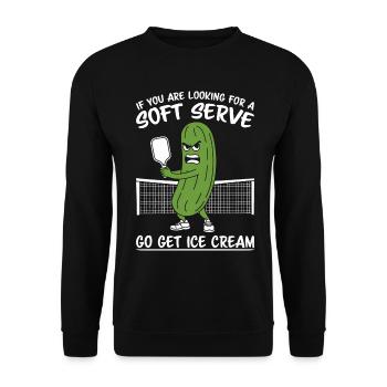 Pickleball Saying Funny Pickleball Gift - Unisex Sweatshirt - black - Front - Alina (178cm) & Michal (187cm)