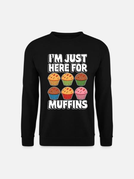 Muffin Disant Muffins Drôle Muffins Cadeau - Sweat-shirt Unisexe - noir