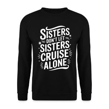 Croisière Dire Voyage Bateau Croisière Cadeau - Sweat-shirt Unisexe - noir - Devant - Alina (178cm) & Michal (187cm)