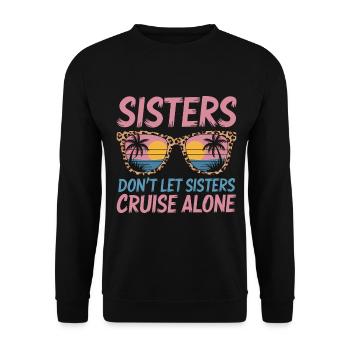 Croisière Dire Voyage Bateau Croisière Cadeau - Sweat-shirt Unisexe - noir - Devant - Alina (178cm) & Michal (187cm)