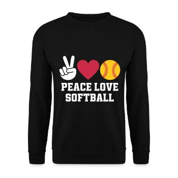 Softball Disant Softball Drôle eSoftball Cadeau - Sweat-shirt Unisexe - noir - Devant - Alina (178cm) & Michal (187cm)