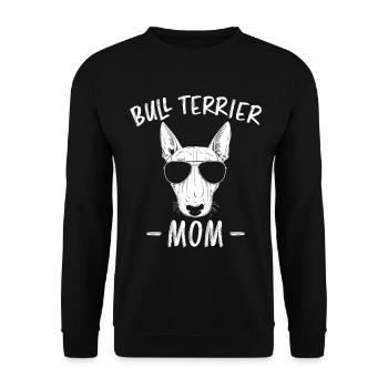 Bullterrier Spruch Lustiges Bullterrier Geschenk - Unisex Pullover - Schwarz - Vorne - Alina (178cm) & Michal (187cm)