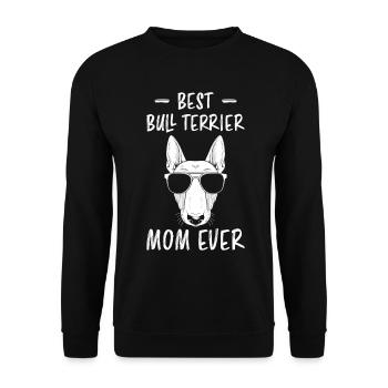 Bullterrier Spruch Lustiges Bullterrier Geschenk - Unisex Pullover - Schwarz - Vorne - Alina (178cm) & Michal (187cm)