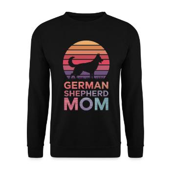 German Shepherd Saying German Shepherd Gift - Unisex Sweatshirt - black - Front - Alina (178cm) & Michal (187cm)