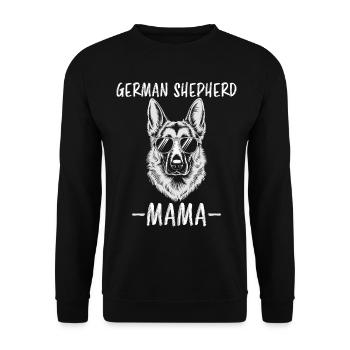 German Shepherd Saying German Shepherd Gift - Unisex Sweatshirt - black - Front - Alina (178cm) & Michal (187cm)