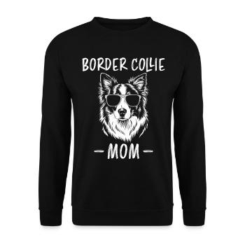 Border Collie disant drôle Border Collie cadeau - Sweat-shirt Unisexe - noir - Devant - Alina (178cm) & Michal (187cm)