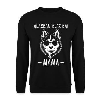 Alaskan Clover Kai Saying Alaskan Clover Kai Gift - Unisex Sweatshirt - black - Front - Alina (178cm) & Michal (187cm)
