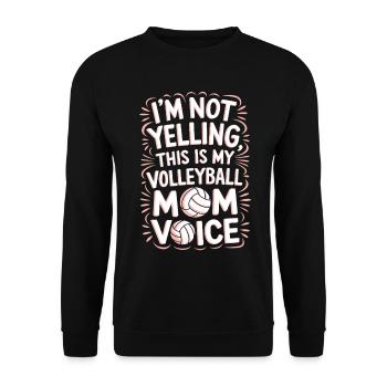 Volleyball Spruch Lustiges Volleyball Geschenk - Unisex Pullover - Schwarz - Vorne - Alina (178cm) & Michal (187cm)