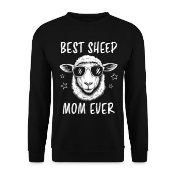 Schaf Spruch Hausschaf Lustiges Schafe Geschenk - Unisex Pullover - Schwarz - Vorne - Alina (178cm) & Michal (187cm)