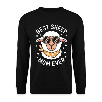 Schaf Spruch Hausschaf Lustiges Schafe Geschenk - Unisex Pullover - Schwarz - Vorne - Alina (178cm) & Michal (187cm)