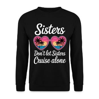 Croisière Dire Voyage Bateau Croisière Cadeau - Sweat-shirt Unisexe - noir - Devant - Alina (178cm) & Michal (187cm)