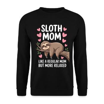 Sloth Saying, Sloths, Funny, Sloth Gift - Unisex Sweatshirt - black - Front - Alina (178cm) & Michal (187cm)