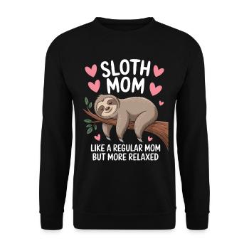 Sloth Saying, Sloths, Funny, Sloth Gift - Unisex Sweatshirt - black - Front - Alina (178cm) & Michal (187cm)