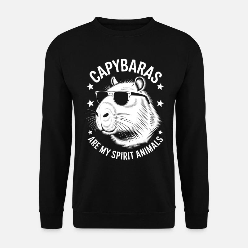 Capybara Spruch Lustiges Capybara Geschenk - Unisex Pullover - Schwarz