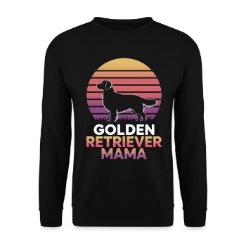 Golden Retriever Spruch Golden Retriever Geschenk - Unisex Pullover - Schwarz - Vorne - Alina (178cm) & Michal (187cm)