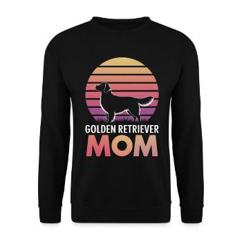 Golden Retriever Spruch Golden Retriever Geschenk - Unisex Pullover - Schwarz - Vorne - Alina (178cm) & Michal (187cm)