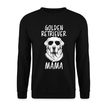 Golden Retriever Spruch Golden Retriever Geschenk - Unisex Pullover - Schwarz - Vorne - Alina (178cm) & Michal (187cm)