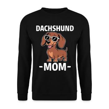 Teckel disant teckel maman drôle teckel cadeau - Sweat-shirt Unisexe - noir - Devant - Alina (178cm) & Michal (187cm)