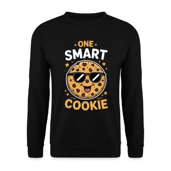 Cookies Saying Chocolate Cookies Funny Cookie Gift - Unisex Sweatshirt - black - Front - Alina (178cm) & Michal (187cm)