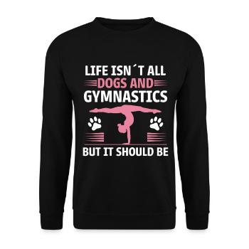 Gymnastique Dire Chats Drôle Gymnastique Cadeau - Sweat-shirt Unisexe - noir - Devant - Alina (178cm) & Michal (187cm)