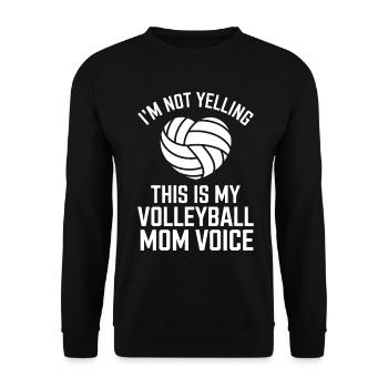 volley-ball dire drôle de cadeau de volley-ball - Sweat-shirt Unisexe - noir - Devant - Alina (178cm) & Michal (187cm)