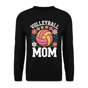 volley-ball dire drôle de cadeau de volley-ball - Sweat-shirt Unisexe - noir - Devant - Alina (178cm) & Michal (187cm)