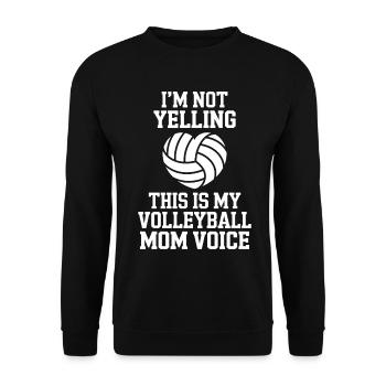 volley-ball dire drôle de cadeau de volley-ball - Sweat-shirt Unisexe - noir - Devant - Alina (178cm) & Michal (187cm)