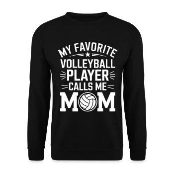 volley-ball dire drôle de cadeau de volley-ball - Sweat-shirt Unisexe - noir - Devant - Alina (178cm) & Michal (187cm)
