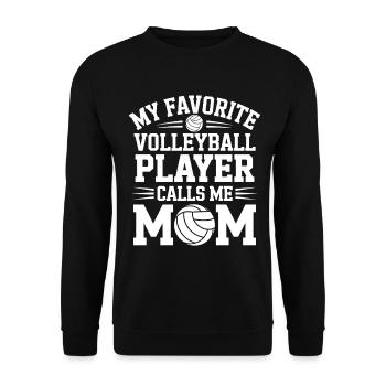 volley-ball dire drôle de cadeau de volley-ball - Sweat-shirt Unisexe - noir - Devant - Alina (178cm) & Michal (187cm)
