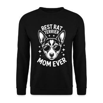 Rat Terrier Spruch Lustiges Rat Terrier Geschenk - Unisex Pullover - Schwarz - Vorne - Alina (178cm) & Michal (187cm)