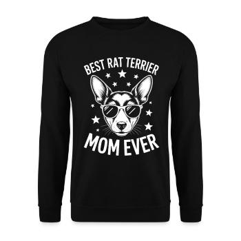 Rat Terrier Spruch Lustiges Rat Terrier Geschenk - Unisex Pullover - Schwarz - Vorne - Alina (178cm) & Michal (187cm)
