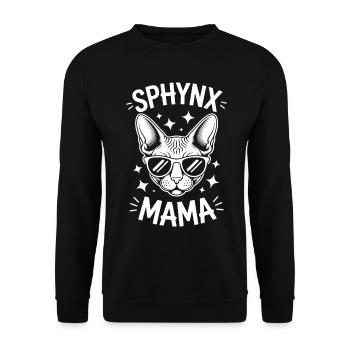Chat Sphynx Disant Drôle Chat Sphynx Cadeau - Sweat-shirt Unisexe - noir - Devant - Alina (178cm) & Michal (187cm)