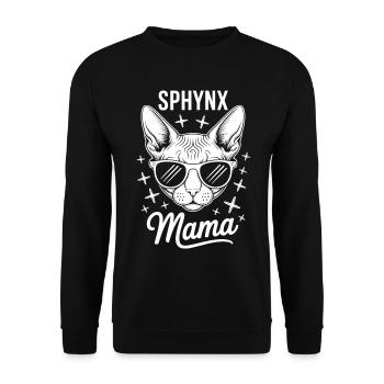 Chat Sphynx Disant Drôle Chat Sphynx Cadeau - Sweat-shirt Unisexe - noir - Devant - Alina (178cm) & Michal (187cm)