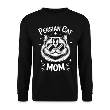 Perserkatze Spruch Lustiges Perserkatzen Geschenk - Unisex Pullover - Schwarz - Vorne - Alina (178cm) & Michal (187cm)