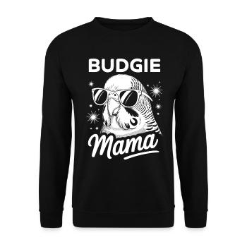 Perruche disant drôle de perruche cadeau - Sweat-shirt Unisexe - noir - Devant - Alina (178cm) & Michal (187cm)