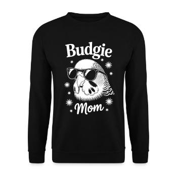 Perruche disant drôle de perruche cadeau - Sweat-shirt Unisexe - noir - Devant - Alina (178cm) & Michal (187cm)
