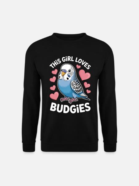 Wellensittich Spruch Lustig Wellensittich Geschenk - Unisex sweater - sort