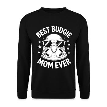 Perruche disant drôle de perruche cadeau - Sweat-shirt Unisexe - noir - Devant - Alina (178cm) & Michal (187cm)