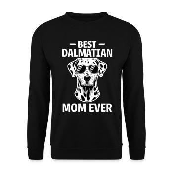 Dalmatien disant maman drôle cadeau dalmatien - Sweat-shirt Unisexe - noir - Devant - Alina (178cm) & Michal (187cm)