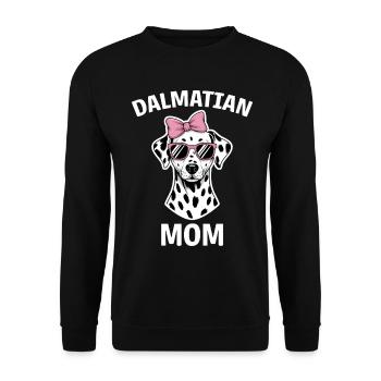 Dalmatien disant maman drôle cadeau dalmatien - Sweat-shirt Unisexe - noir - Devant - Alina (178cm) & Michal (187cm)