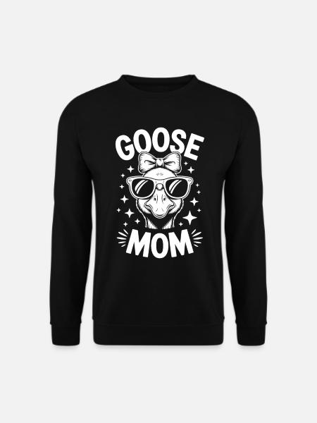 Gans Spruch Mama Gänse Lustiges Gans Geschenk - Unisex Pullover - Schwarz
