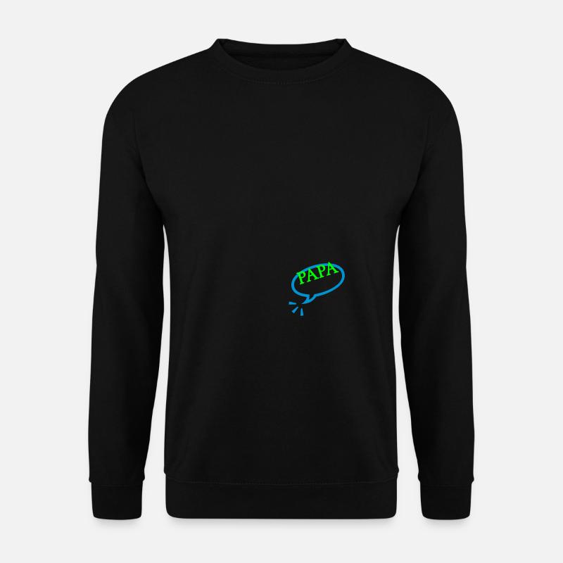 papa (1c) - Unisex Pullover - Schwarz