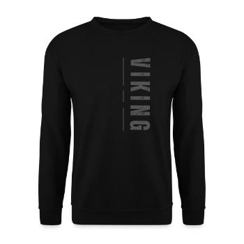 Viking dark grey - Unisex Sweatshirt - black - Front - Alina (178cm) & Michal (187cm)
