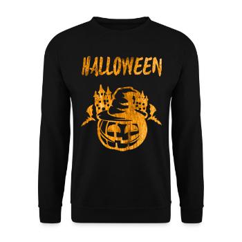 Halloween - Sweat-shirt Unisexe - noir - Devant - Alina (178cm) & Michal (187cm)