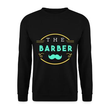 Barber - Unisex Pullover - Schwarz - Vorne - Alina (178cm) & Michal (187cm)