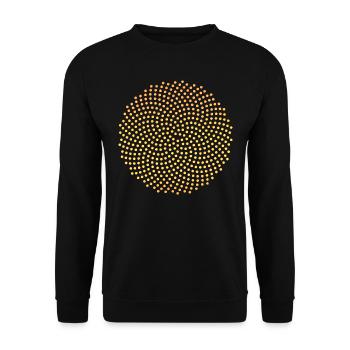 Fibonacci Spirale, Sonnenblume, Mathematik, Phi - Unisex Pullover - Schwarz - Vorne - Alina (178cm) & Michal (187cm)