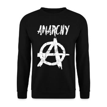 Anarchie - Unisex Pullover - Schwarz - Vorne - Alina (178cm) & Michal (187cm)